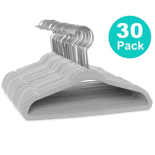 Isvgxsz Baby Hangers for Closet, Kids Velvet Hangers, Non-Slip Toddler Felt Hangers for Infant Baby Clothes, Pants, Shirts & Dresses, Space Saving Small Children Hangers
