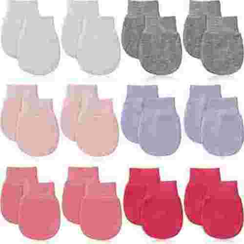 12 Pairs Newborn Baby Mittens Infant Toddler Gloves No Scratch Mittens Gloves for 0-6 Months Baby Boys Girls