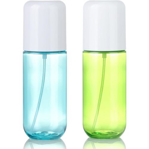 Bynccea Small Spray Bottle Travel Size 3.4oz/100ml Plastic Mini Bottle Set - Fine Mist Mini Empty Spray Bottles - Refillable Spray Bottles for Cleaning Solutions, Perfume, Liquid Cosmetics