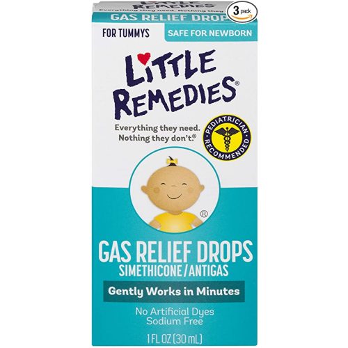 Little Remedies Gas Relief Drops | Safe For Newborns |1 Fl Oz (Pack of 3)