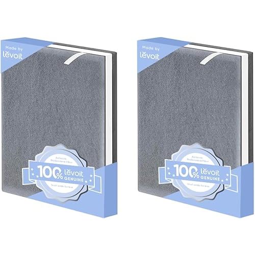 LEVOIT Vital100 Air Purifier Replacement, High-Efficiency Activated Carbon Filter, Vital 100-RF, 2 Pack, White