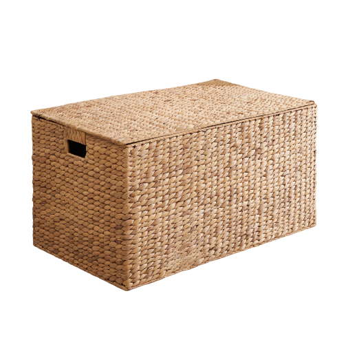 Judas Water Hyacinth Rectangular Brown Storage Trunk - Medium