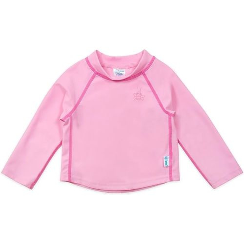 i play. by Green Sprouts Baby & Toddler Long Sleeve Rashguard | All-Day UPF 50+ Sun Protection—Wet or Dry - 12 Months - Light Pink