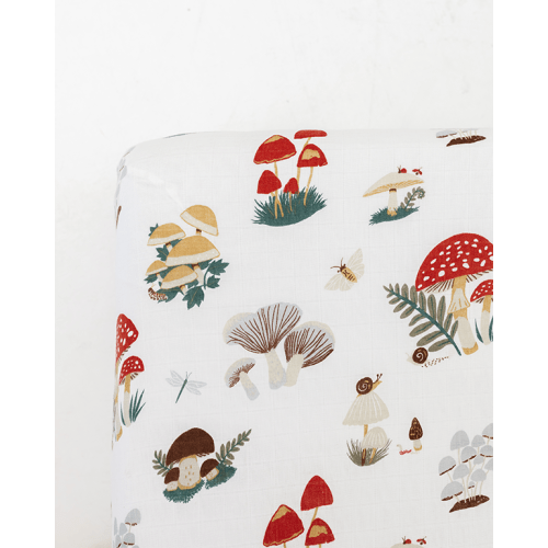 Mushroom Crib Sheet