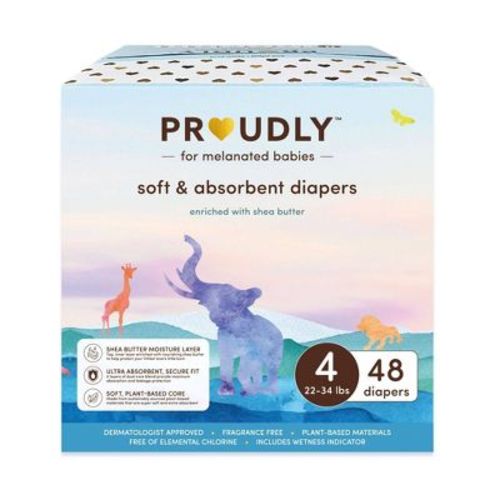 PROUDLY COMPANY Soft & Absorbent Diapers - Size 4 - 48ct