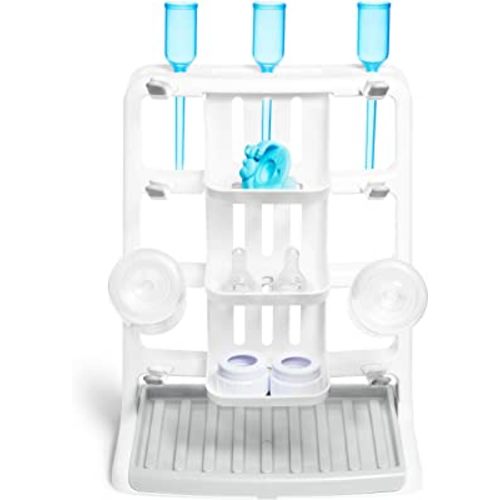 Munchkin® Tidy Dry™ Space Saving Vertical Bottle Drying Rack for Baby Bottles and Accessories, White