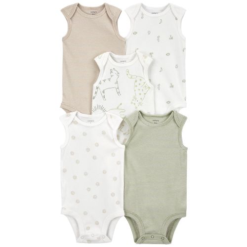 Baby 5-Pack Animal Tank Bodysuits