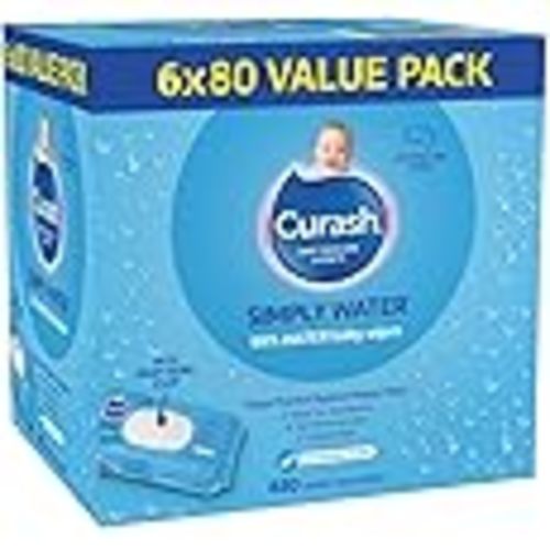 Curash Simply Water Baby Wipes 8 x 80 Value Pack : Amazon.com.au: Baby