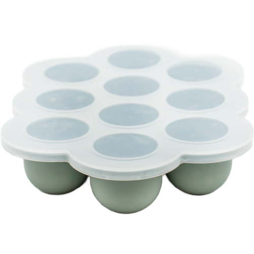 WeeSprout Silicone Baby Food Freezer Tray with Clip-on Lid (Ten 1.5 Ounce Sections)