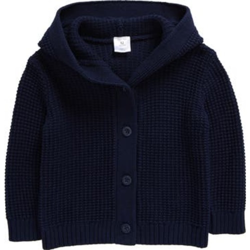Core Hooded Cotton Cardigan, 6M