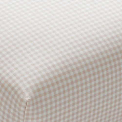 Ditsy Gingham Classic Cool Organic Cotton Percale Fitted Crib Sheet