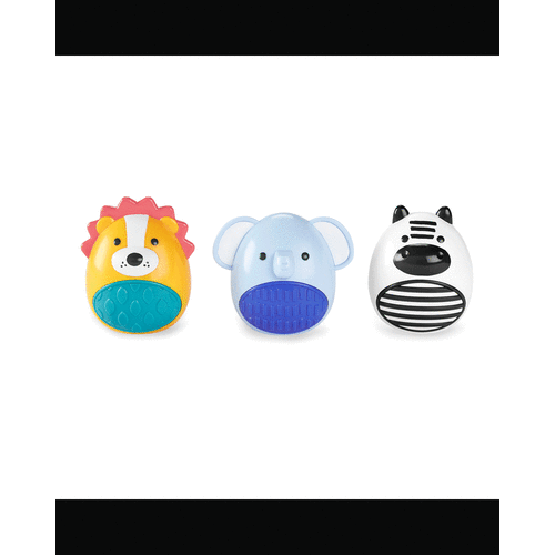 Multi Baby Jungle Beats Baby Egg Shaker Set of 3 | skiphop.com