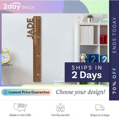 Personalized Kids Wooden Growth Chart Growth Chart Ruler - Etsy