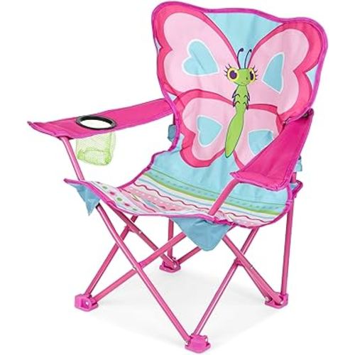 Melissa & Doug Cutie Pie Butterfly Camp Chair (Frustration-Free Packaging) , Pink