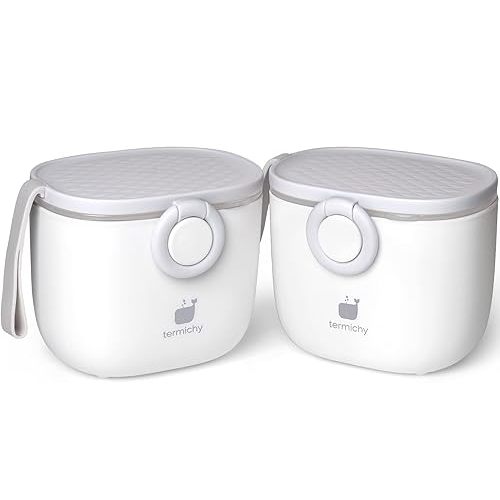 Termichy Baby Formula Dispenser, Portable Formula Dispenser Container with Scoop and Carry Handle for Travel Outdoor Activities for Baby Infant, 500ml