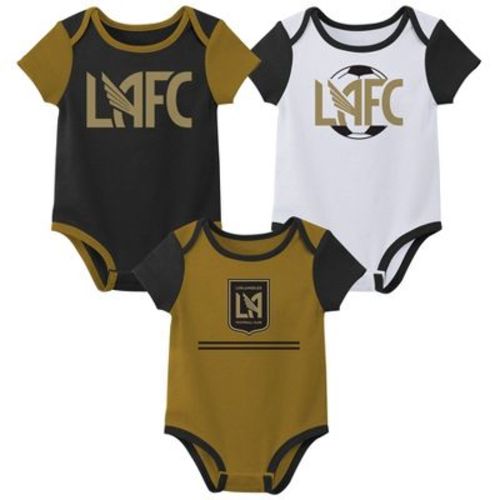 MLS Los Angeles FC Infant Boys' 3pk Bodysuit - 3-6M: Team Logo Sports Knit