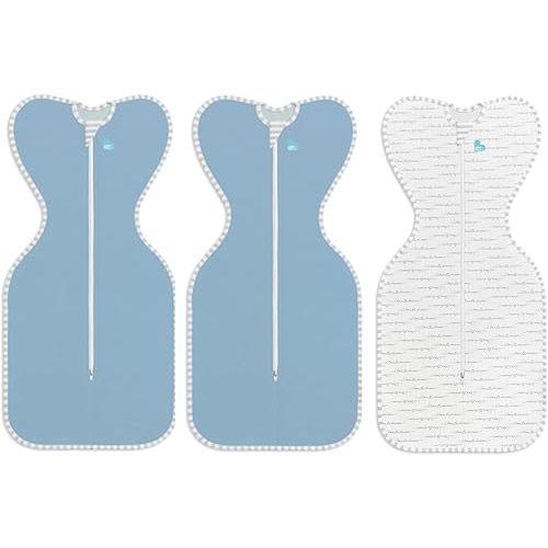 Love To Dream Swaddle UP Boy Bundle, Baby Sleep Sack, Self-Soothing Swaddles for Newborns, Improves Sleep, Snug Fit Helps Calm Startle Reflex, New Born Essentials for Baby, Blue Boy Bundle Pack