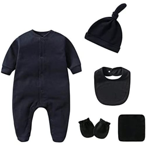 Baby Unisex Baby Cotton Layette Set Gift for Baby Boys Girls Accessories Set Newborn Essentials 0-12 Months