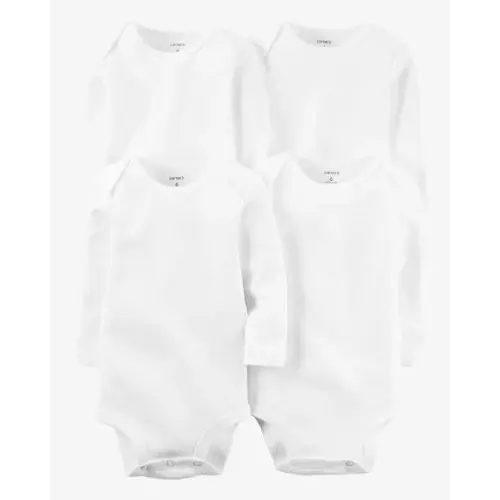 Baby 4-Pack Long-Sleeve Bodysuits - Carter's | Carter's