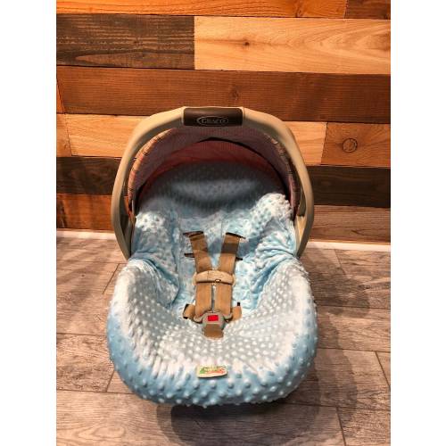 Infant car seat Liner YOU choose minky color