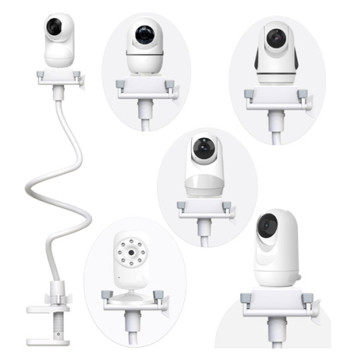 Baby Camera Monitor Mount Flexible Holder Stand Compatible with Momcozy,HelloBaby HB6550/HB65/HB66/HB6560/iFamily,Blemil,GoodBaby,OKAIDI,ANMEATE, Infant Optics Cameras and with 1/4" Baby Cameras Stand