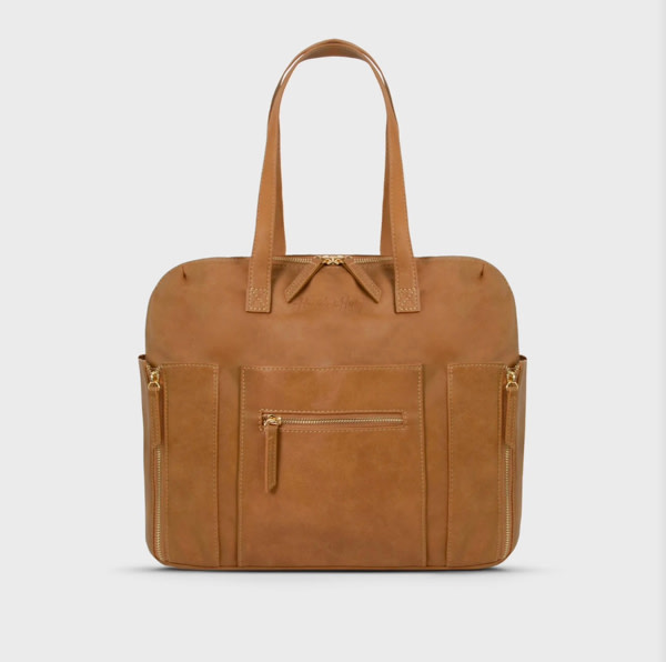 Chelsea Convertible Diaper Bag | Backpack to Tote | Vegan Leather Designer Baby Bag | Hannah and Henry