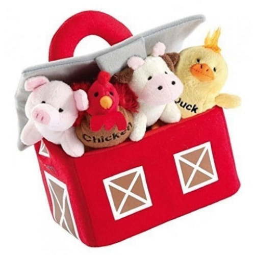 Barnyard Animals With Sounds Carrier Set by Animal House