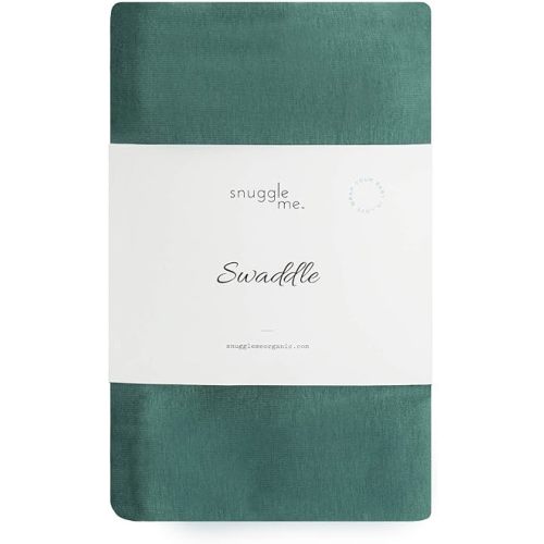 snuggle me Swaddle | Organic Cotton Swaddle Blanket, Soft Stretch, 47 x 47 inches (Moss)