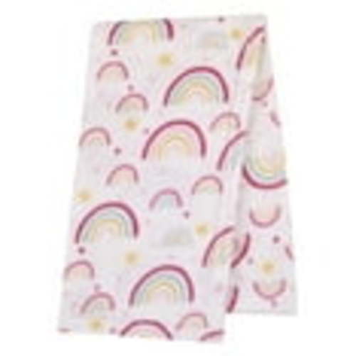 Parent's Choice Plush Baby Blanket, Rainbows, 30" x 36", Pink, Infant Girl