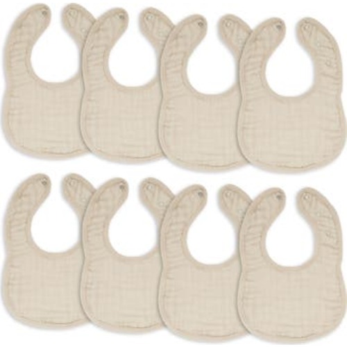 Muslin Bibs - Pack of 8