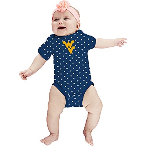 Two Feet Ahead Hearts Baby Bodysuit Creeper Baby Girl Clothes Newborn Infants Sizes 0-3M 6M 12M