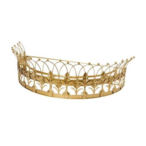 Storied Home Decorative Metal Curtain or Canopy Crown
