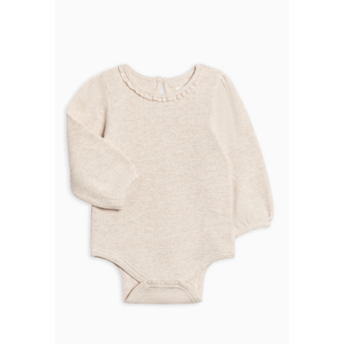 Langley Waffle Knit Lace Neckline Bodysuit