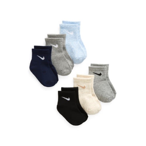 Baby Logo Assorted 6-Pack Crew Socks, 12-24M
