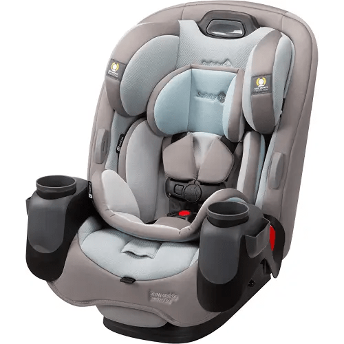 Safety 1st Grow and Go Comfort Cool All-in-One Convertible Car Seat, Rear-facing 5-50 lbs, Forward-facing 22-65 lbs, and Belt-positioning booster 40-100 lbs , Niagara Mist