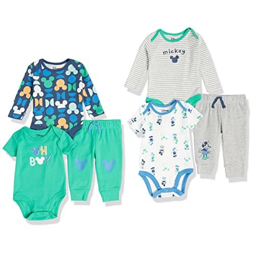 Amazon Essentials Disney | Marvel | Star Wars Unisex Babies' 6-Piece Outfit Set, Pack of 6