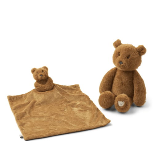 Lillian Bear Hamper - Golden caramel