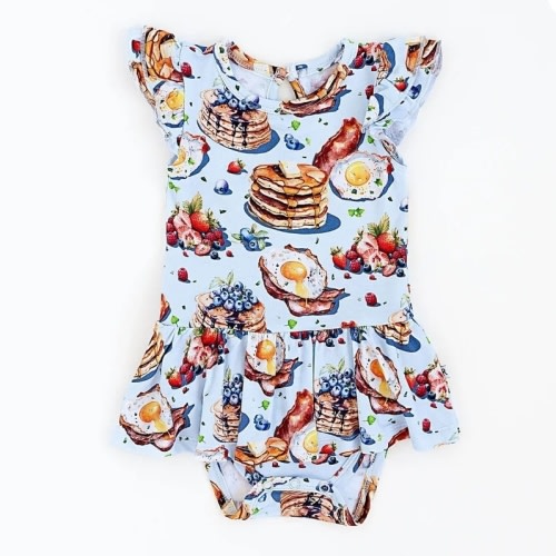 Resting Brunch Face Ruffle Dress