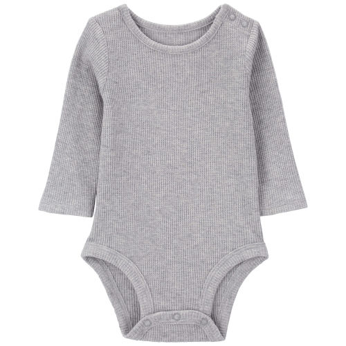 Baby Waffle Knit Long-Sleeve Bodysuit - Carter's | Carter's