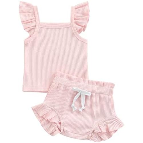 Newborn Baby Girls Summer Outfit Daisy Print Tshirt Top Floral Shorts Infant Toddler Baby Girl Clothes