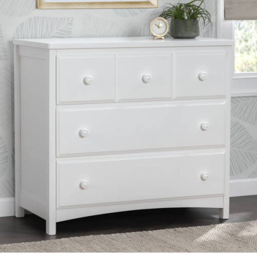 3 Drawer Dresser with Interlocking Drawers | Delta Children