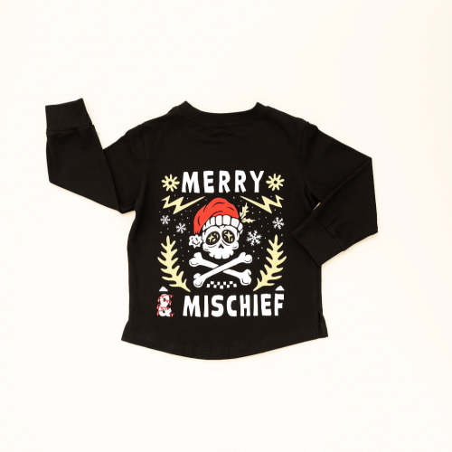 Merry & Mischief Long Sleeve – Black | RAD TODDLER – Rad Tod