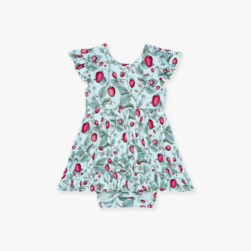 Neve Tie Back Ruffled Bodysuit Dress