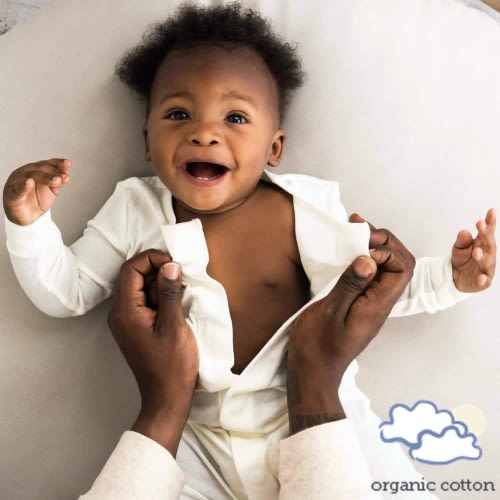 cream organic cotton magnetic coverall – Magnetic Me