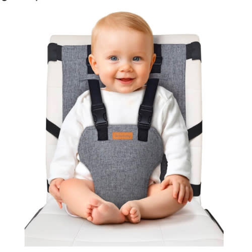 liuliuby Compact Travel High Chair | Portable High Chair for Baby | Baby Travel Essential Harness Seat | Must Haves for Vacations, Restaurants, Family Visits with Babies | Portable Highchair Seat