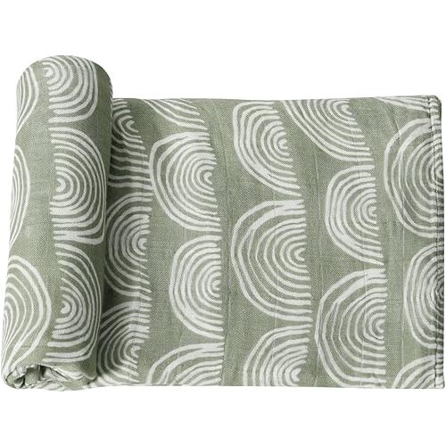 Muslin Swaddle Blanket, 100% Viscose Made from Bamboo Muslin Swaddle Blankets for Boys and Girls, Baby Receiving Swaddles, Unisex Receiving Blanket Newborn Gifts (Rainbow)