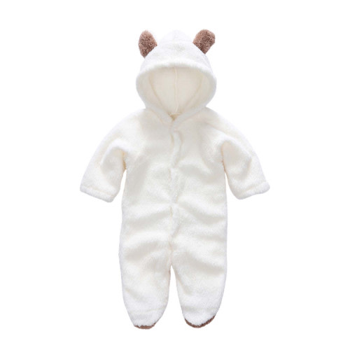 Odeerbi Baby Girls Boys Clothes Baby Rompers Newborn Fleece Footie Snowsuit Winter Bunting Onesie Cartoon Warm Hooded Romper Jumpsuit Outfits