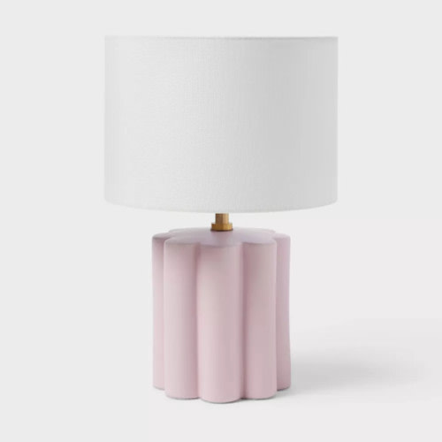 Pillowfort Fluted Kids' Table Lamp Purple