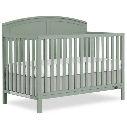 Dream On Me Storybrooke 5 in 1 Convertible Crib, Meadow Green