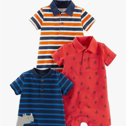 Simple Joys by Carter's baby-boys 3-pack Rompers